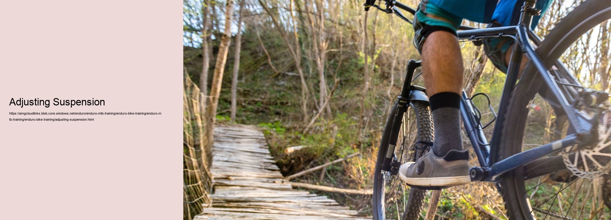 Adjusting Suspension