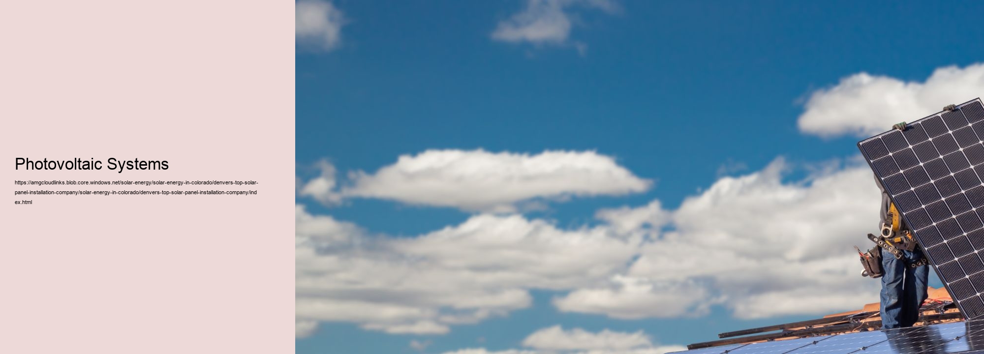 Photovoltaic Systems